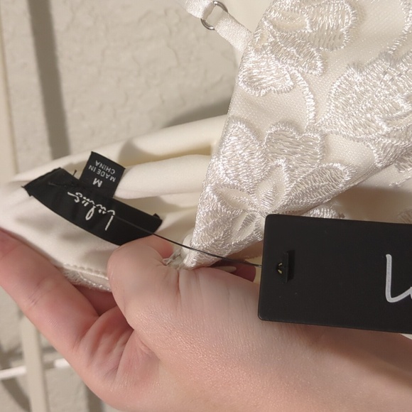 Lulu's Adored Eternity white lace sleeveless trumpet midi dress - Picture 11 of 13